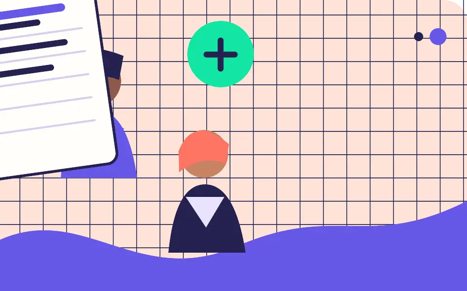 Original illustration of adult designers preparing for a PPC interview